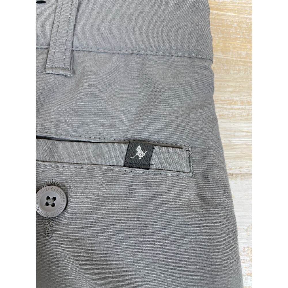 Birdie Bound Men's Golf Shorts Size 30 Gray Performance Stretch Zipper Pockets - Picture 8 of 10